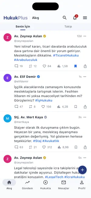 Uygulama ekranı